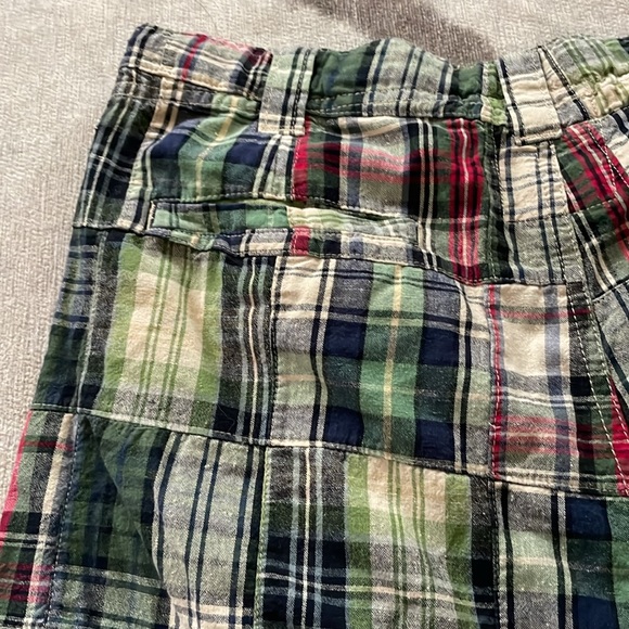 Red Camel Madras Plaid Bermuda Shirts Size 34, 100% Cotton, Vintage Quality Sewn - Picture 16 of 16